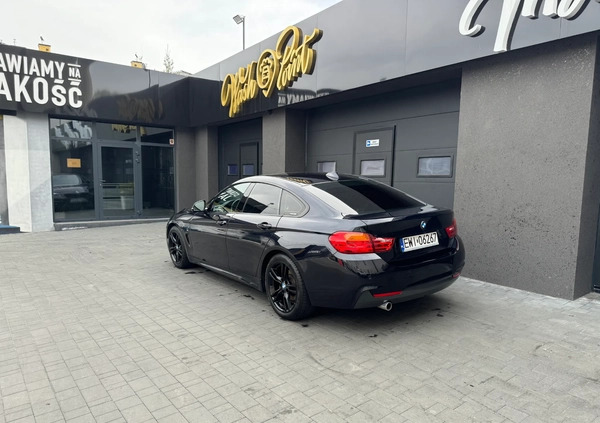 BMW Seria 4 cena 93000 przebieg: 140000, rok produkcji 2015 z Warszawa małe 154